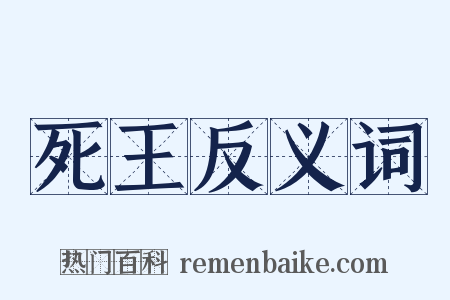 死王反义词是什么意思的图片